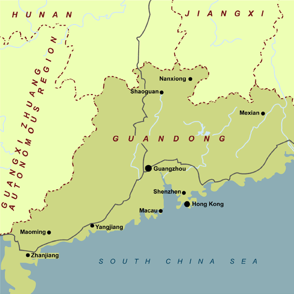regions map of macao
